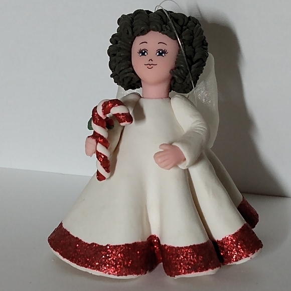 Kneaded Angels Avon Figurine Candy Cane - Picture 1 of 5